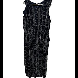 NWT Old Navy Womens Sleeveless Jumpsuit Size XXL Floral Print Office Casual Boho